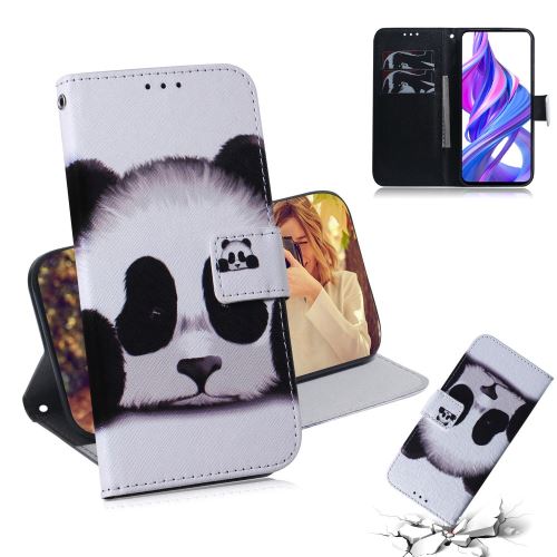 Etui en PU peau d'impression Panda pour votre Huawei Honor 9X/9X Pro