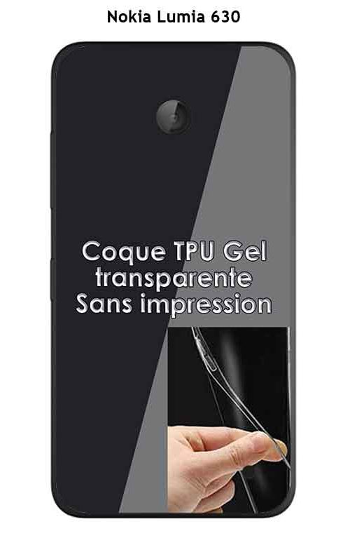 Onozo - Coque Nokia Lumia 630 Transparente (TPU Gel souple)