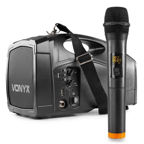 Vonyx St014 – Système Haut-parleur Amplifié Batterie Avec Micro Main