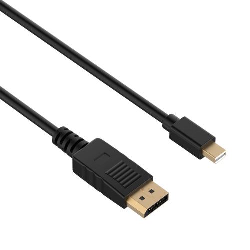 VSHOP® Câble adaptateur Mini DisplayPort vers DisplayPort 1.2 de 1,8m - Cordon Mini DP à DP avec support HBR2 M/M - DisplayPort 4k