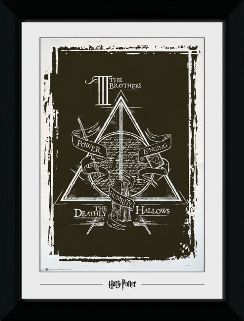 Photographie encadree Harry Potter Deathly Hallows 50x70cm