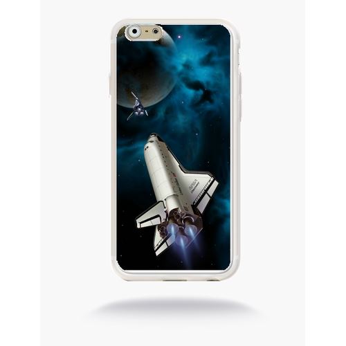Coque Nasa Planete Compatible Apple Iphone 6 Silicone Blanc Mat