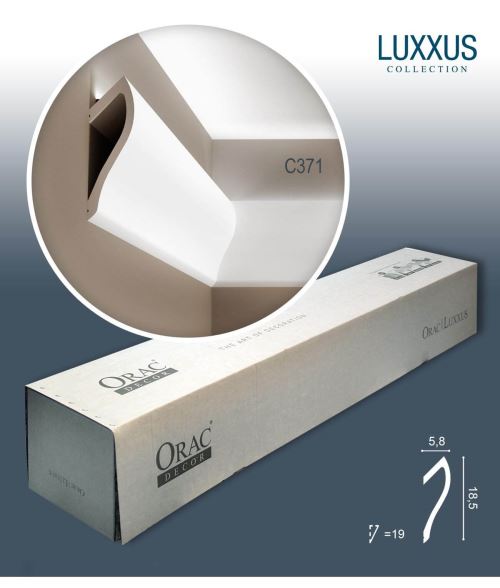 Orac Decor C371 LUXXUS 1 carton complet 8 Corniches Moulures Cimaises 16m