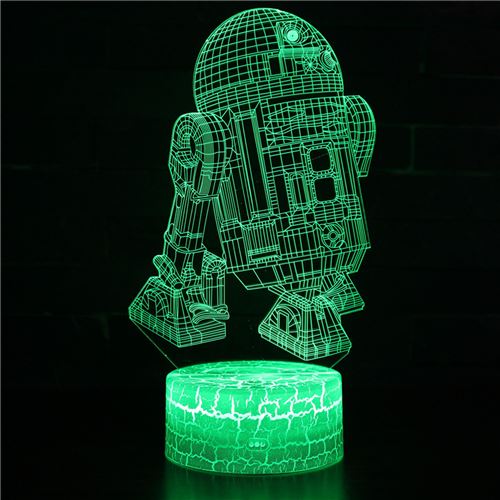 Stack - Veilleuse Enfant 3D - Lampe LED Tactile - Star Wars - Télécommande - 7 Couleurs - Image 2