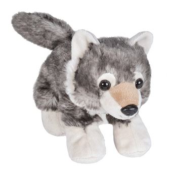 peluche loup gris