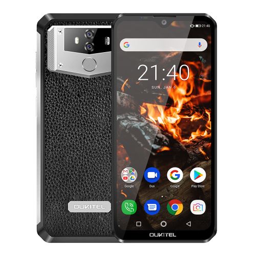 Oukitel K12 6GB RAM 64GB ROM Fingerprint Scanner Face ID Android 9.0 Full Screen 6.3Inch EU Noir