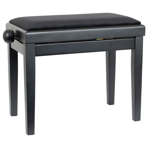 Innox PB 40BK-M banquette piano noir mat, tissu noir