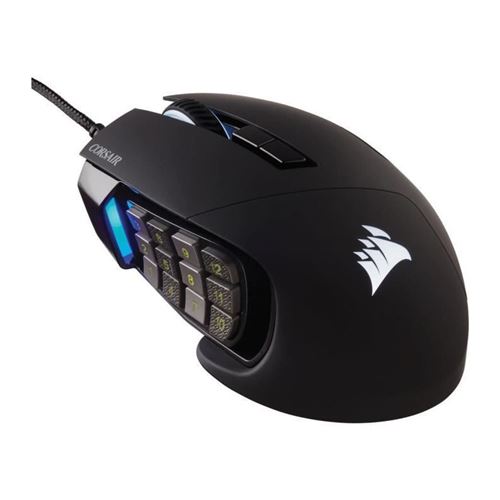 Souris Gaming filaire Corsair Scimitar RGB Elite Noir