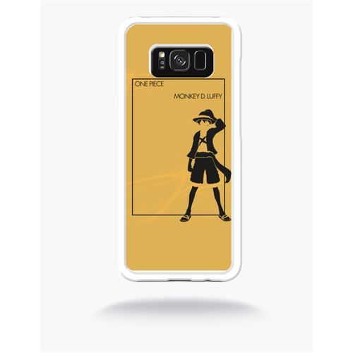 Coque one piece monkey d luffy compatible samsung s8 bord transparent
