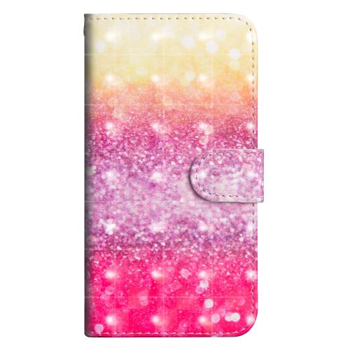Etui en PU Décoration par points lumineux motif colorisé pour votre Samsung Galaxy A30