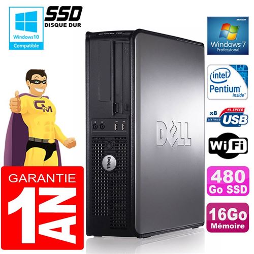 Acheter Pc dell 780 dt intel e5300 ram 16go disque 480 go ssd graveur dvd wifi w7 État correct - 189,00 € Pc dell 780 dt intel e5300 ram 16go disque 480 go ssd graveur dvd wifi w7 État correct - Dell reconditionné disponible sur Fnac