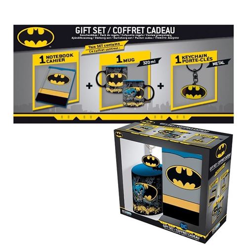 Coffret - DC Comics - Mug 320 ml + Porte-clés + Cahier Batman