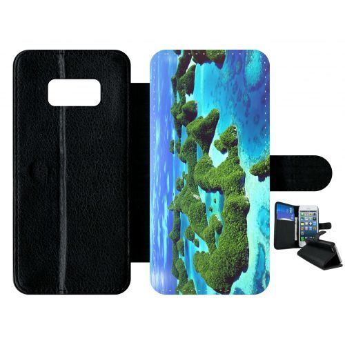 Etui à rabat samsung galaxy s8 plage avec dunes de verdure