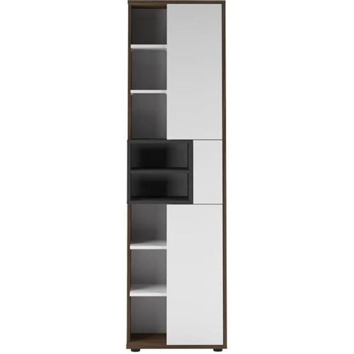 TEMAHOME Colonne Noyer et Blanc 50 X 182,2 - KUBE