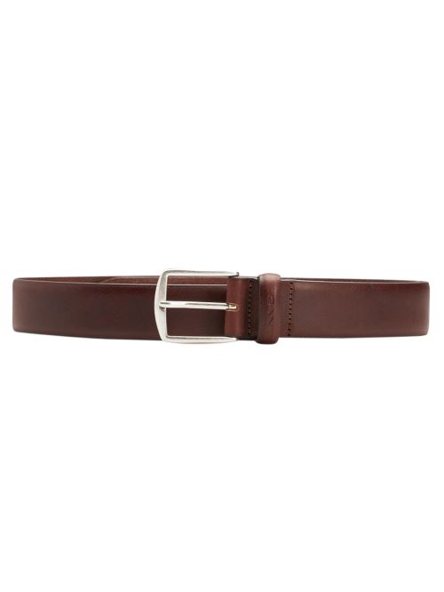Gant Homme Ceinture en cuir classique, Marron