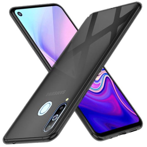 Samsung Galaxy A8s Housse Etui Housse Coque de protection Silicone [Noir]