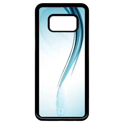 Coque samsung galaxy s8 forme bleu arrondi