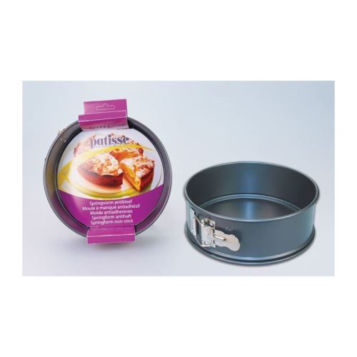 PATISSE Moule a manqué avec charniere antiadhésif en acier revetu - Ø 26 cm - Gris foncé