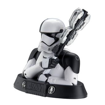 Jouet multimédia Ekids Enceinte Bluetooth Star Wars Storm Trooper Blanc et Noir