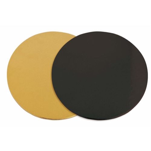 6 supports à gâteaux ronds doré-noir Ø 24 cm - ScrapCooking
