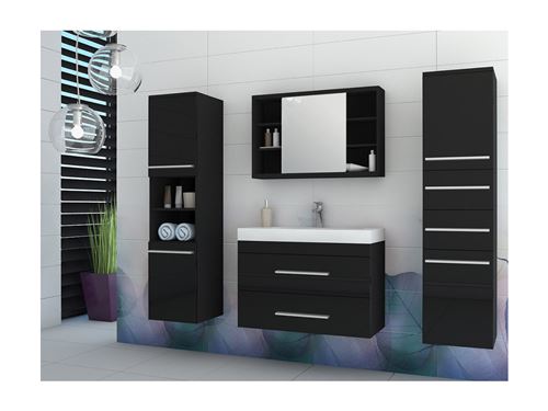 Ensemble MARYLIN - meubles de salle de bain - noir