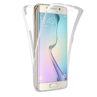 Coque silicone gel 360 degré Samsung Galaxy S6 Edge Plus, protection intégrale