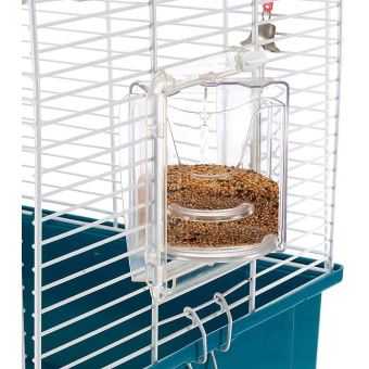Ferplast Ferplast Cage pour Canaris et Oiseaux Exotiques CANTO, Petite Cage  de Reproduction avec Séparation et Accessoires