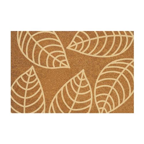 paillasson rectangle 40 x 60 cm coco frappe feuillantine