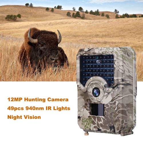 12MP photo Night Trap Vision 49pcs LED 1080P caméra vidéo sauvage Hunting Trail