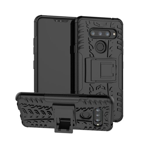 Coque en TPU hybride antidérapant noir pour votre LG V40 ThinQ