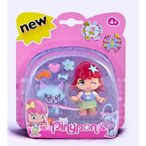 Pinypon promenade avec son animal - chat famosa