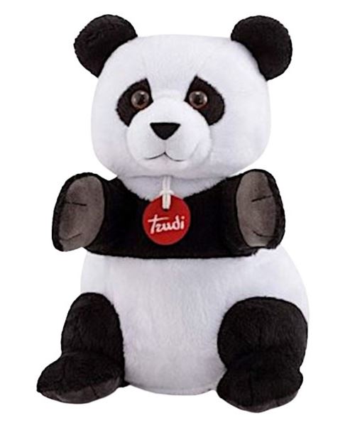 Trudi marionnette Panda 24 cm en peluche noir/blanc