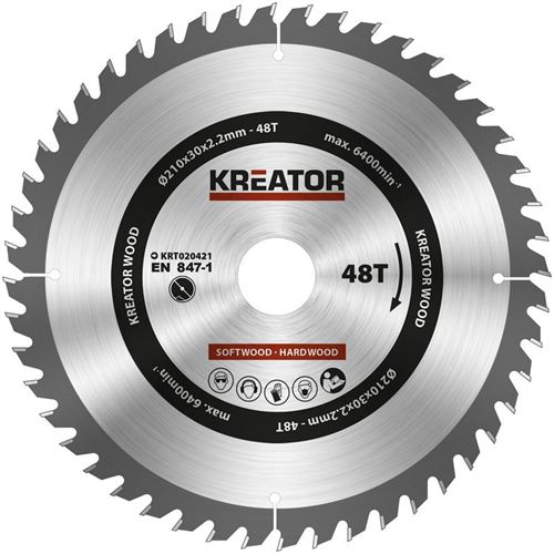 Pas De Marque 1 Lame De Scie Circulaire 254 Mm 3,0 Mm 80 Dents - Alésage 30 Mm
