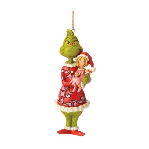 Dr Seuss The Grinch tenant l'ornement suspendu de Cindy Lou