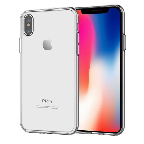 Coque Souple en Gel Silicone pour Apple iPhone X Mate Fine et Légère - Transparent