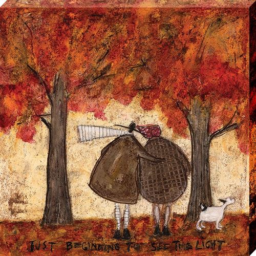 Sam Toft imprimée Just Beginning To See The Light 40 x 40 x 3.8 cm