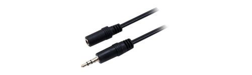 Digital Data Communications Noir Equip Life - Câble Audio - Mini-Phone Stereo 3.5 Mm Femelle Pour Mini-Phone Stereo 3.5 Mm Mâle - 2.5 M