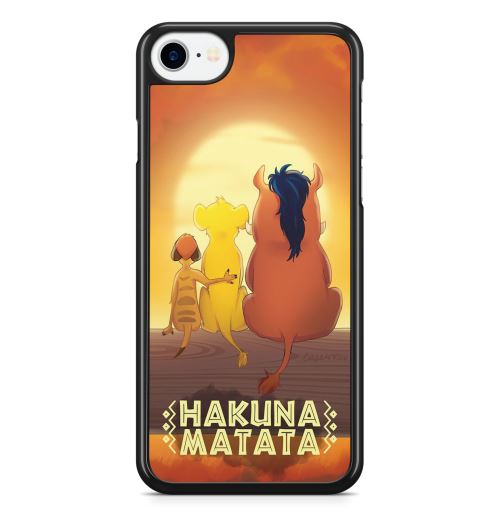 Coque Fifrelin Noire pour iPhone 6 PLUS et iPhone 6S PLUS Simba Pumba Timon Le Roi Lion Hakuna Matata