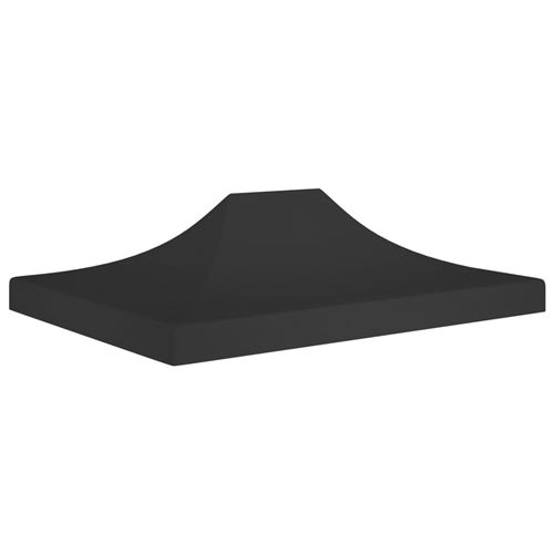 Toit de tente de réception 4x3m Noir 270 g/m²