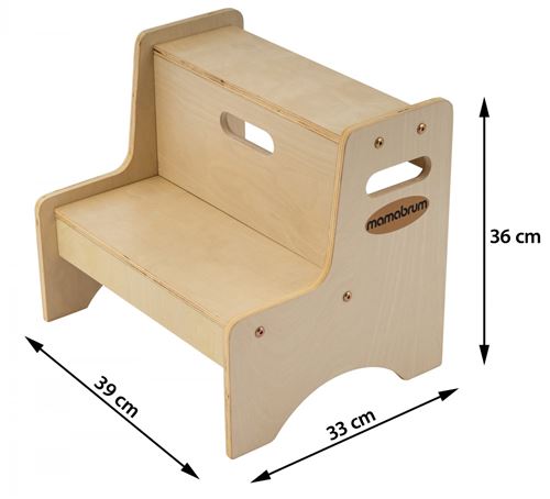 40 Sur Mamabrum Tabouret Chaise Enfant En Bois Pour Apprentissage Montessori Aide Cuisine Marchepied Charge Max100 Kg Ce Kitchen Helper Marche Pied Achat Prix Fnac