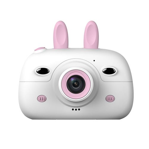 Appareil photo double caméra 18MP pour enfants avec carte mémoire de 8 Go - Rose