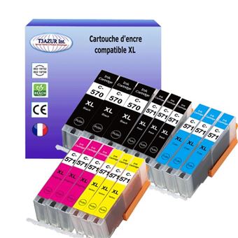 15 Ink Cartridges For Compatible Canon 570 571 Pixma Mg 5750 5751