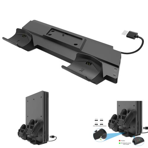 Station De Chargement Pour Station De Chargement Pour Chargeur Double Contrôleur Vertical Pour Ps4 / Ps4 Slim / Ps4 Pro
