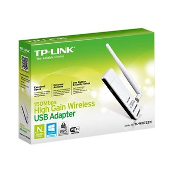 TP-Link TL-WN722N - Adaptateur réseau - USB 2.0 - 802.11b/g/n