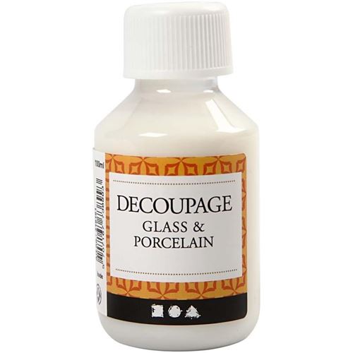 Creotime adhésif de découpage verre/laque de porcelaine 100 ml
