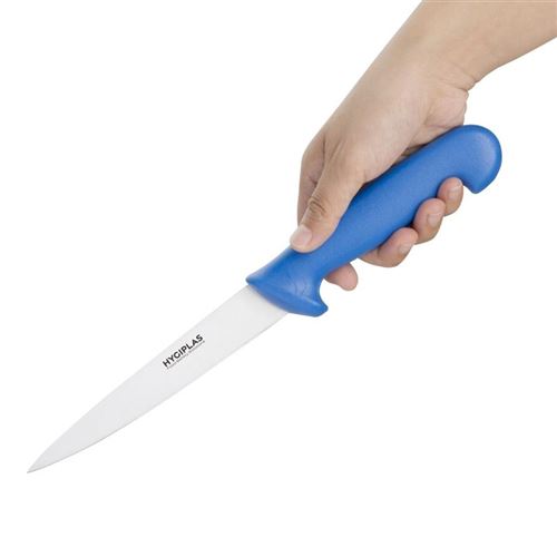 Couteau à filet bleu - 15 cm - Hygiplas