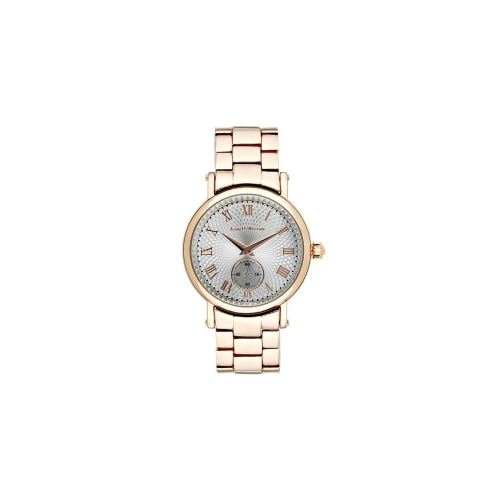 Montre Homme Jean Bellecour Cadran 39cm En Steel Argenté Et Bracelet Rose Doré En Acier REDS40