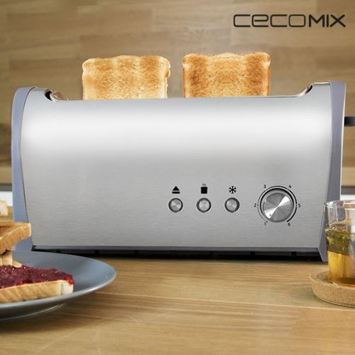 Grille-pain 1000W - pains épais ou de grande taille viennoiserie