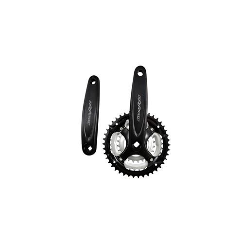 Pedalier vtt triple 42-34-24d l170 alu strong argos 9v noir (axe carre 113)