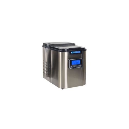 Kitchen Chef Professional YT-E-005CSS1 - Machine à glaçons - pose libre - noir/inox brossé